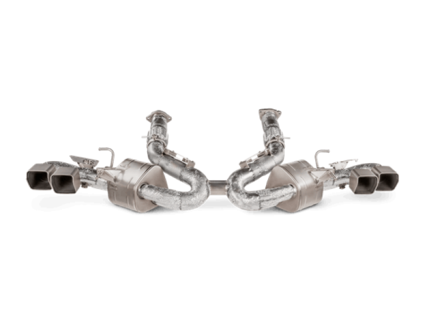 Akrapovic S-CO/TI/3 2020+ Chevrolet Corvette C8 Slip-On Line (Titanium)