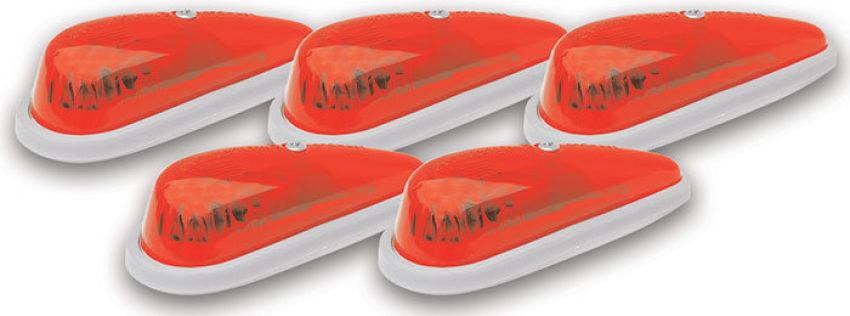 Pacer Performance 20-215 Red Teardrop Hi-5 Cab Roof Light Kit