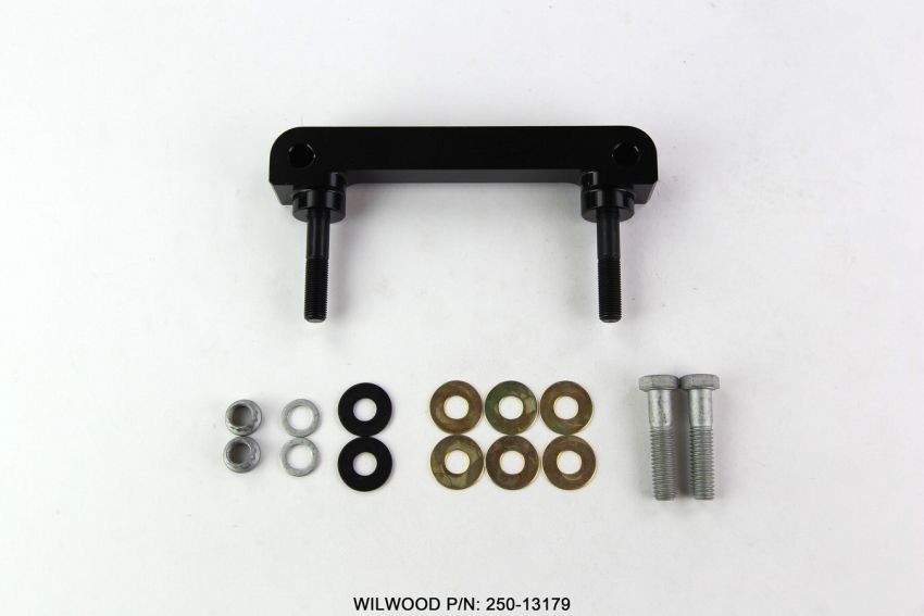 Wilwood 250-13179 Caliper Mounting Kit w/Bracket-Billet Narrow Dynalite Radial Mount 10.50in Rotor Midget