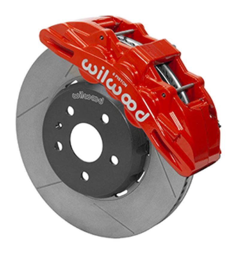 Wilwood 140-15438-R SX6R Front Brake Kit 14in SRP Slotted Red 16-19 Chevy Camaro SS