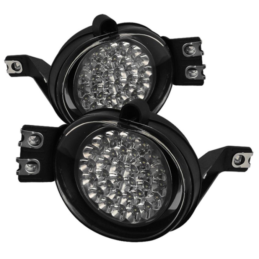 SPYDER 5015600 LED Fog Lights w/Switch - Clear