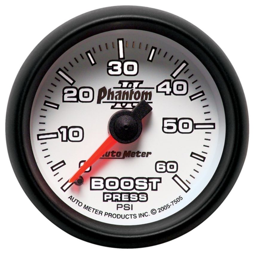 AutoMeter 7505 GAUGE, BOOST, 2 1/16