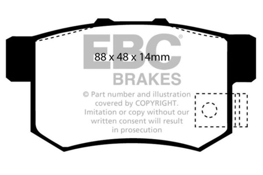 EBC Brakes DP3781/2C Redstuff Ceramic Low Dust Brake Pads