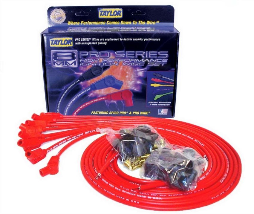 Taylor Cable 73253 8mm Red Spiro-Pro Wires