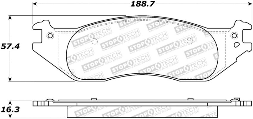 Stoptech 308.10450 Street Brake Pads