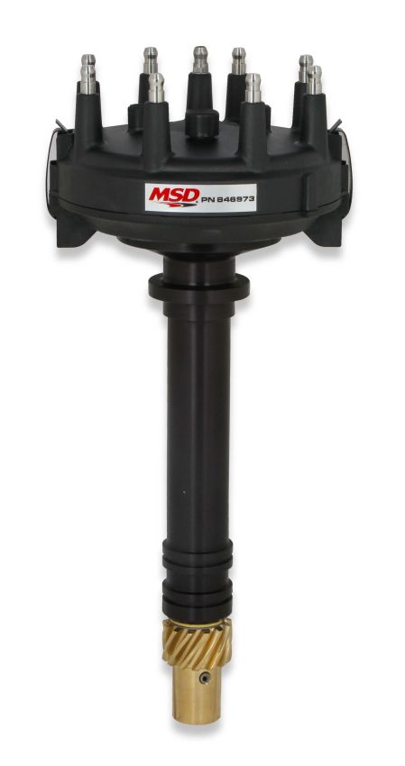 MSD IGNITION MSD846973 Chevy V8 Crank Trigger Distributor w/HEI Cap