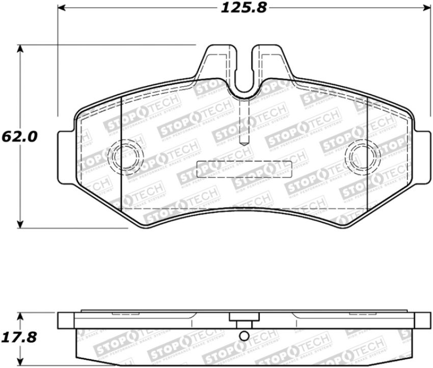 Stoptech 308.09280 Street Brake Pads