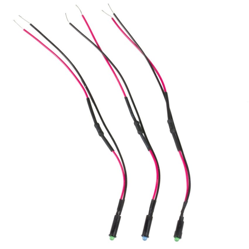 AutoMeter 3283 LED INDICATOR LIGHT KIT (2 GREEN, 1 BLUE)
