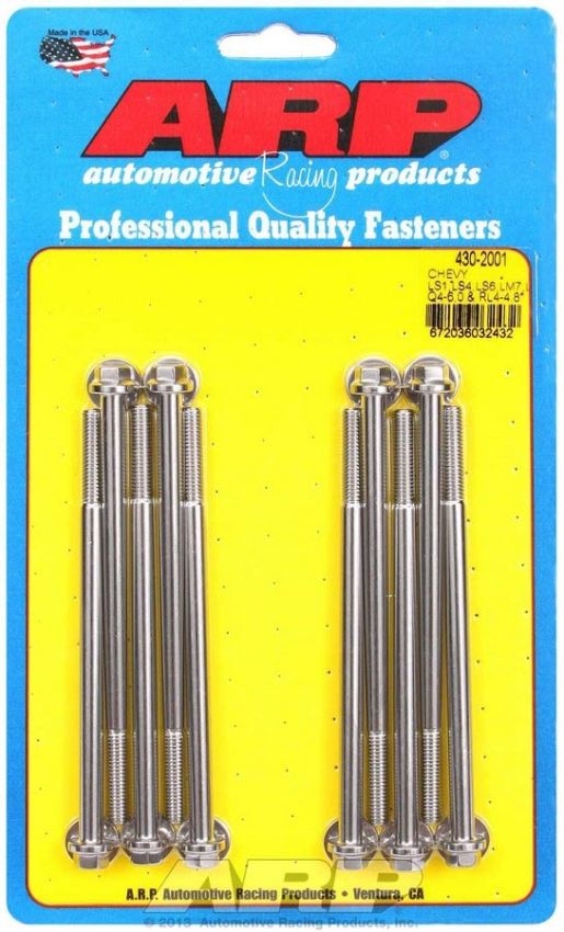 ARP ARP430-2001 GM LS S/S Intake Bolt Kit 6pt.