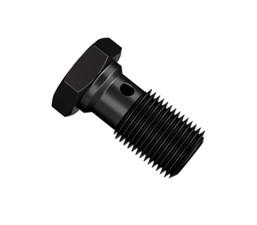 Goodridge P775-44ZBK Single Banjo Bolt 7/16x24