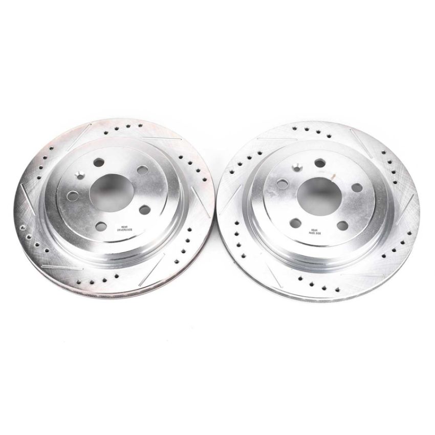 PowerStop AR82127XPR PowerStop Evolution Performance Drilled, Slotted & Plated Brake Rotor Pair