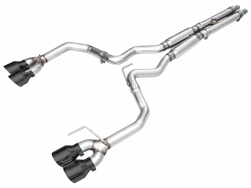 AWE Tuning 3020-43375 AWE 2024 Ford Mustang Dark Horse S650 RWD Track Edition Catback Exhaust w/ Quad Diamond Black Tips