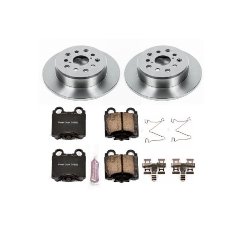 PowerStop KOE1149 OE Stock Replacement Low-Dust Ceramic Brake Pad and Rotor Kit