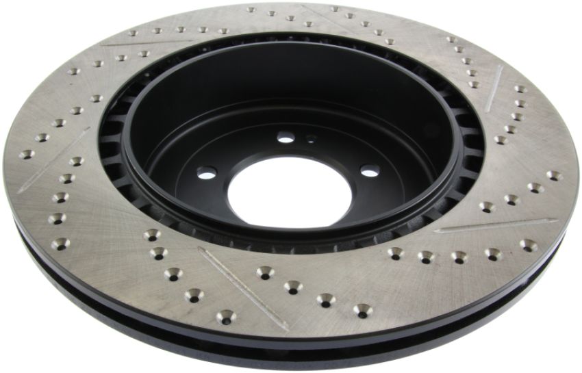 Stoptech 127.46075R Slotted & Drilled Sport Brake Rotor