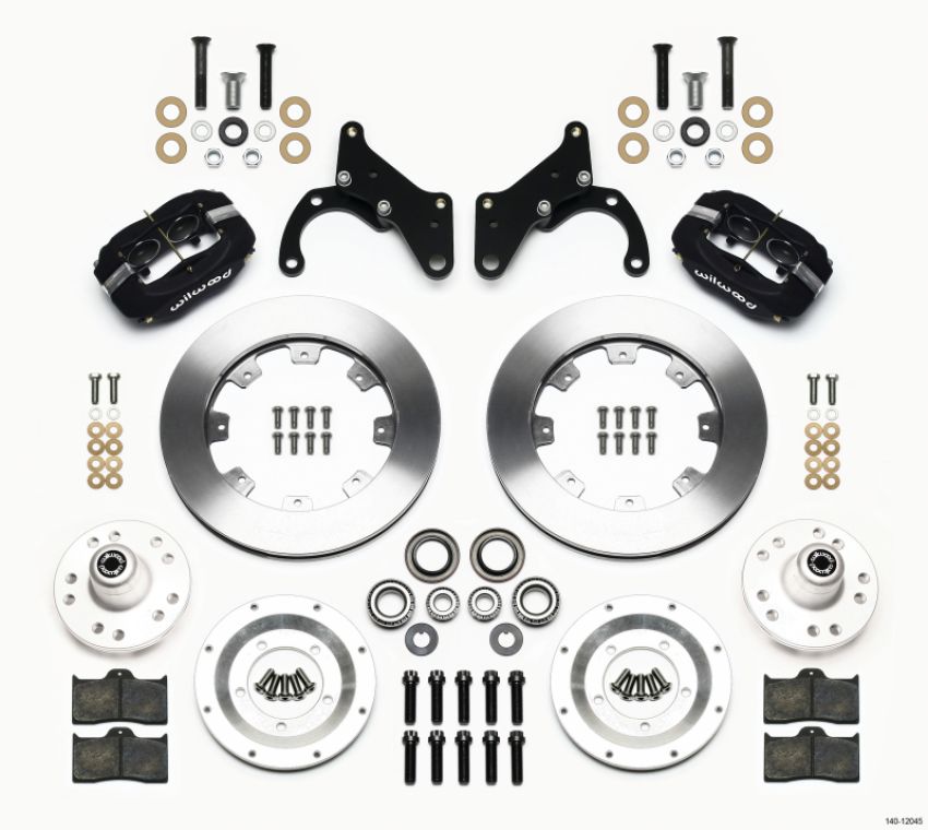 Wilwood 140-12045 Forged Dynalite Front Kit 12.19in 69-70 Impala Drum/Disc 69-82 Vette