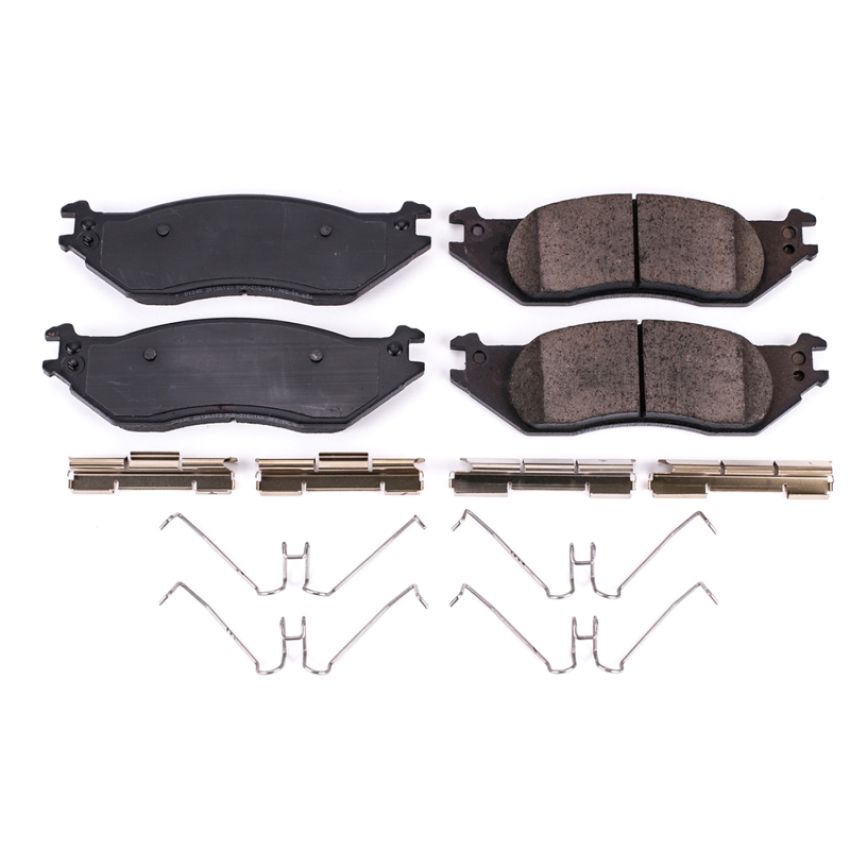 PowerStop 17-1045 PowerStop - Z17 Low-Dust Ceramic Brake Pads with Hardware