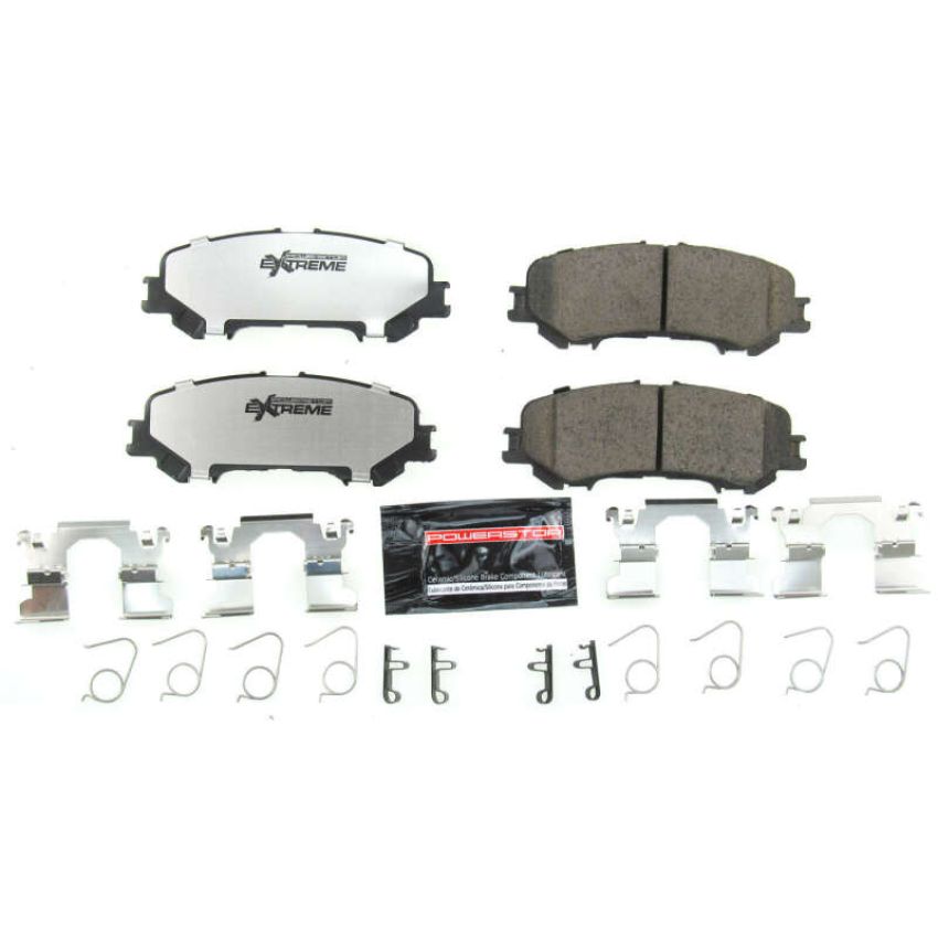 PowerStop Z36-2032 PowerStop - Z36 Truck and SUV Carbon-Fiber Ceramic Brake Pads with Hardware Kit