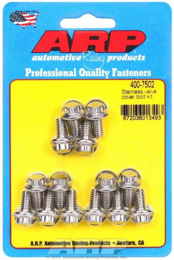ARP ARP400-7502 S/S Valve Cover Bolt Kit 1/4in- 20 12pt. (14)
