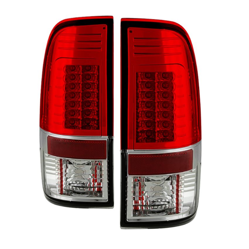 SPYDER 5029195 LED Tail Lights - Version 2 - Red Clear