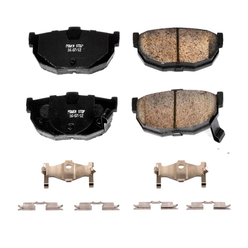 PowerStop 17-323 PowerStop - Z17 Low-Dust Ceramic Brake Pads with Hardware