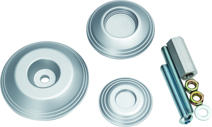 Kuryakyn 3808 Lodestar Rear Axle Sliders-BMW-Silver