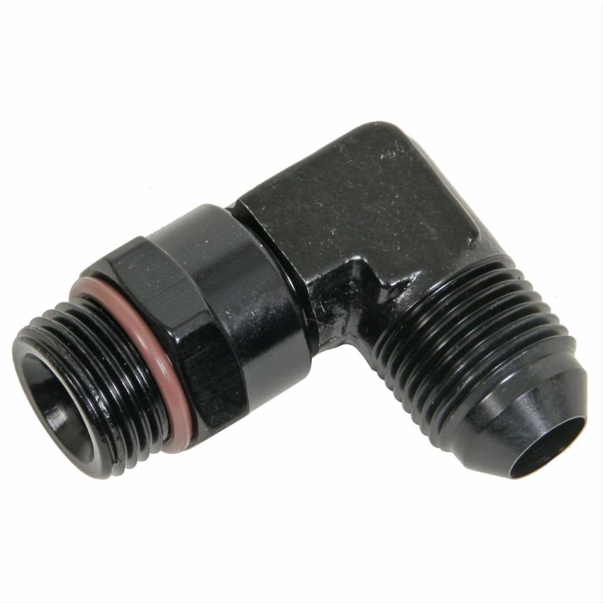 FRAGOLA FRG499208-BL #8 x 3/4-16 90 Deg Swivel Adapter Black