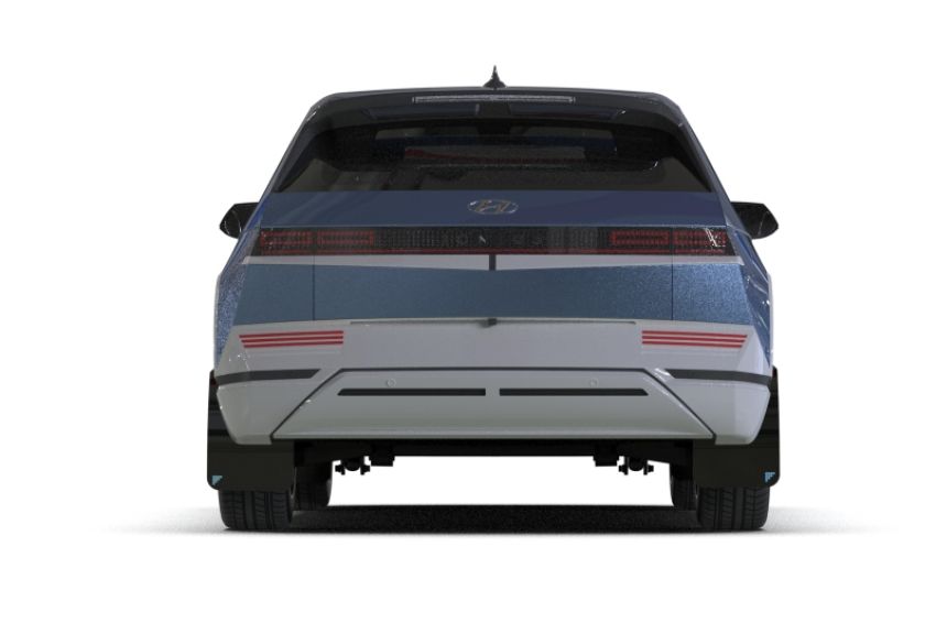 Rally Armor MF87-BAT-BLK-PBL Black Mud Flap/White Logo