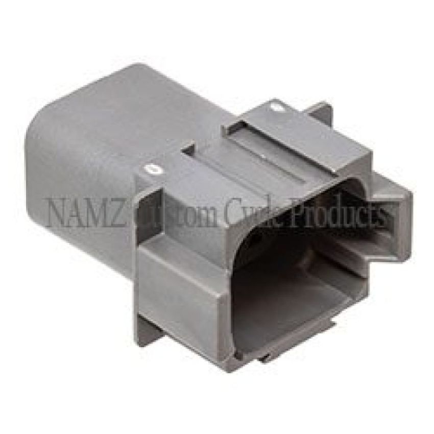 NAMZ DR-8G Deutsch DT Series 8-Wire Receptacle & Wedgelock - Gray (HD 72128-94GY)
