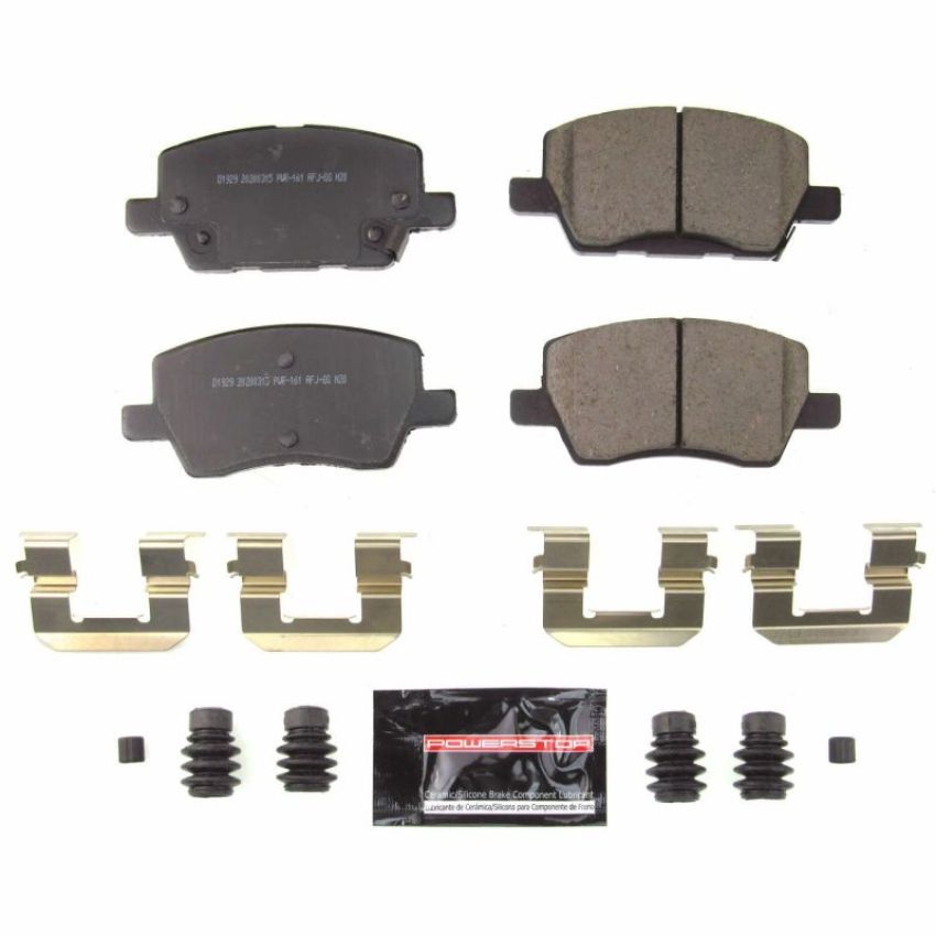PowerStop Z23-1929 PowerStop - Z23 Daily Driver Carbon-Fiber Ceramic Brake Pads with Hardware Kit