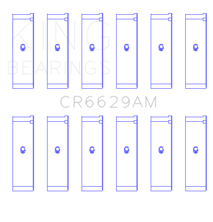 King Mitsubishi 181CI 3.0L 6G72 V6 / 152CI 2.5L 6G73 V6 (Size STD) Rod Bearing Set