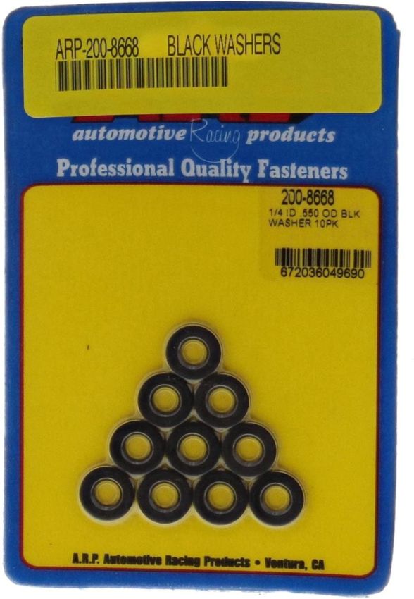 ARP ARP200-8668 1/4 ID .550 OD Washers 10pk - Black