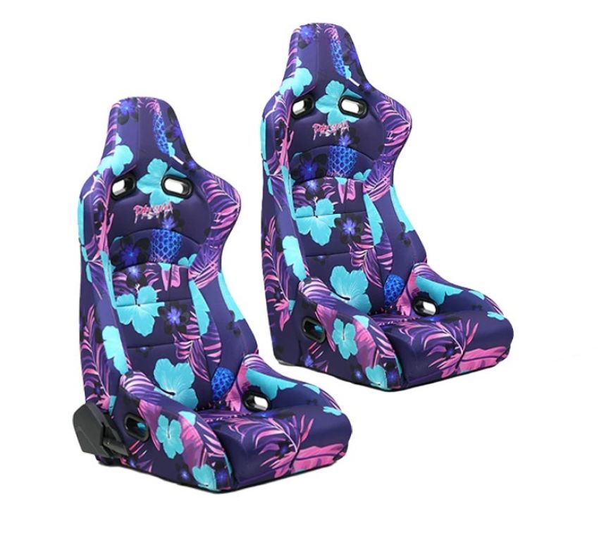 NRG RSC-710 L/R-PINA Prisma Lab Reclinable Bucket Racing Seat - Pair (Pina)