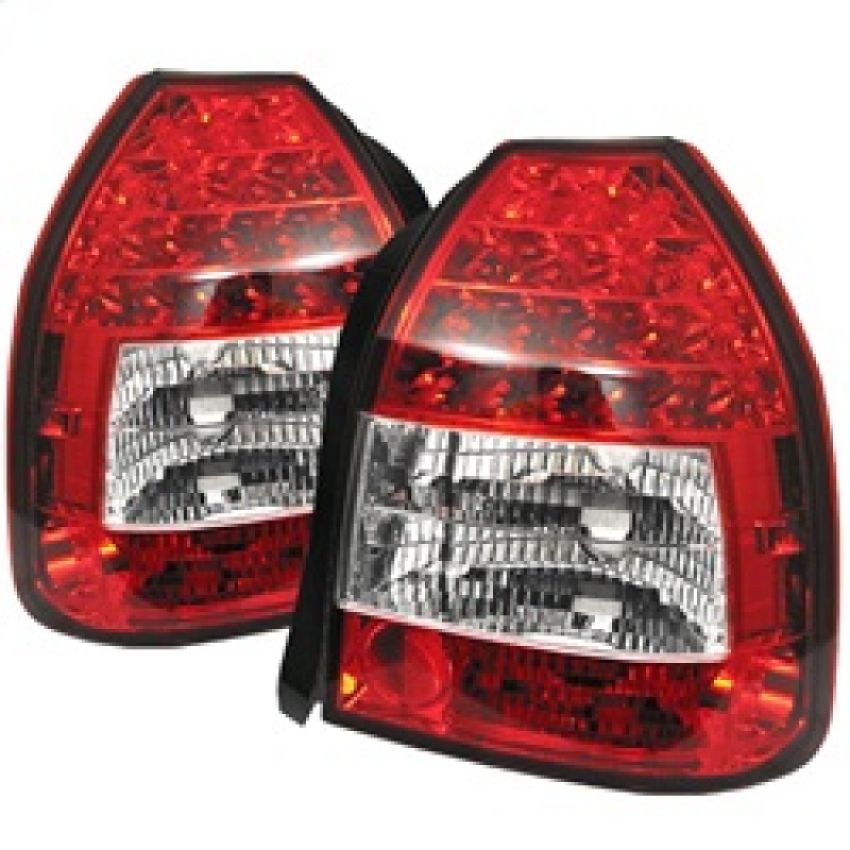 SPYDER 5004949 LED Tail Lights - Red Clear