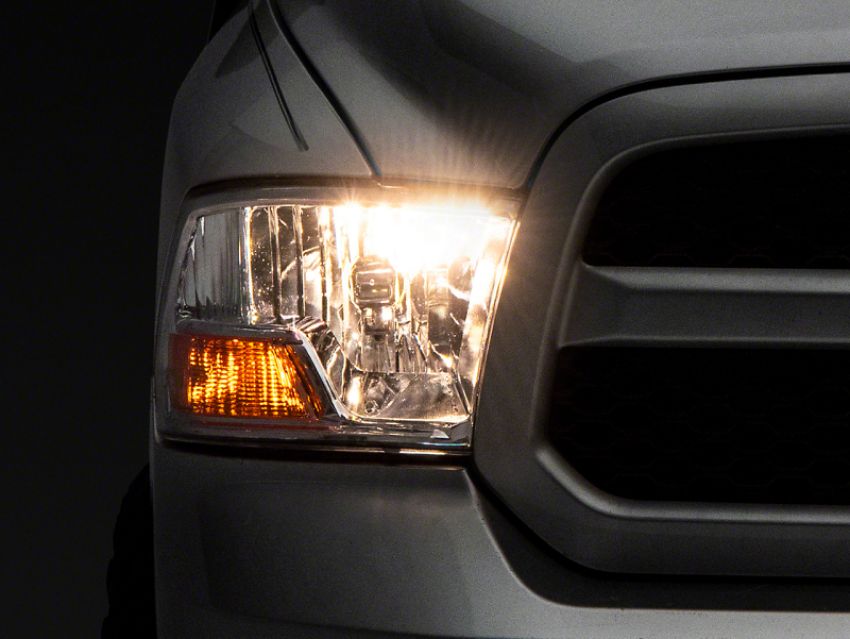 Raxiom R118018 09-18 Dodge RAM 1500 Axial OEM Rep Headlights w/ Single Bulb- Chrome Housing (Clear Lens)