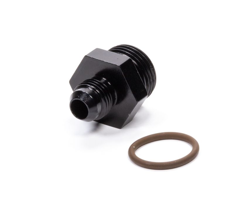 FRAGOLA FRG495113-BL #6 x 7/8-14 (#10) Radius O-Ring Fitting Black