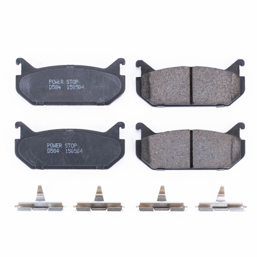 PowerStop 17-584 PowerStop - Z17 Low-Dust Ceramic Brake Pads with Hardware
