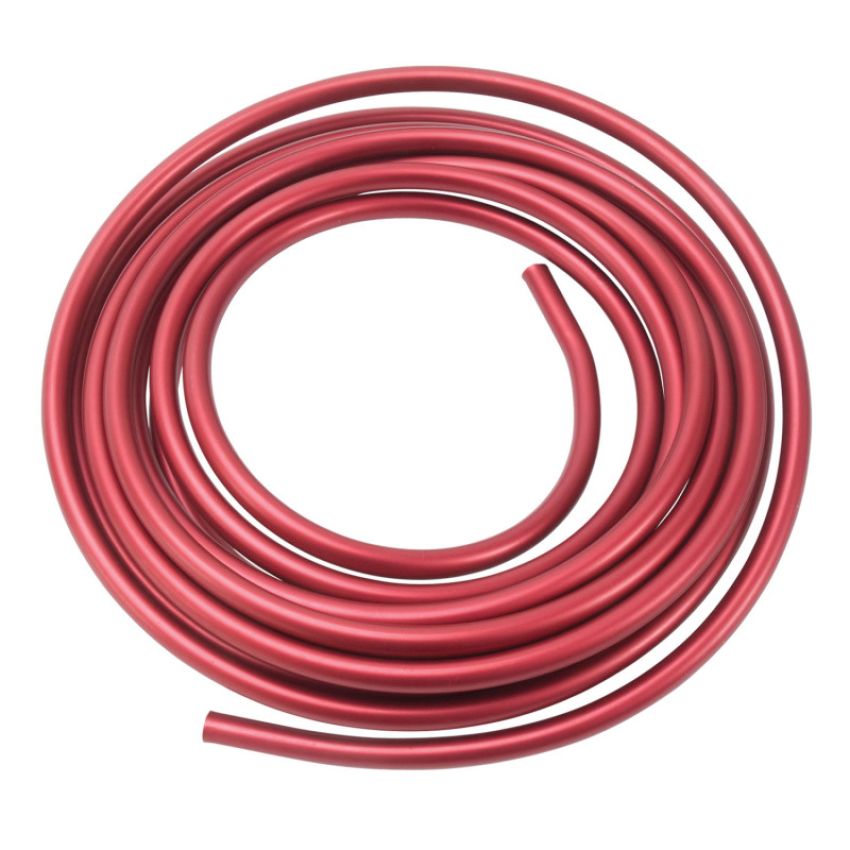 RUSSELL RUS639260 3/8 Aluminum Fuel Line 25ft - Red Anodized