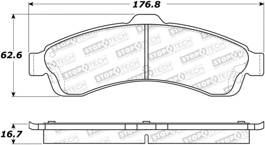 Stoptech 308.08820 Street Brake Pads