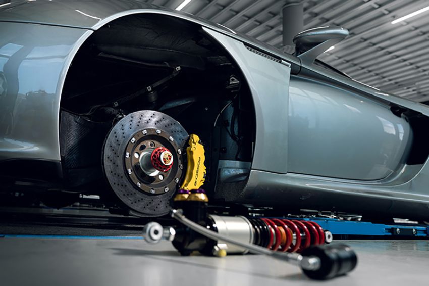 KW 3097140A 04-05 Porsche Carrera GT Special Edition HLS4 V5 Coilover Kit w/ Red & Blue Springs