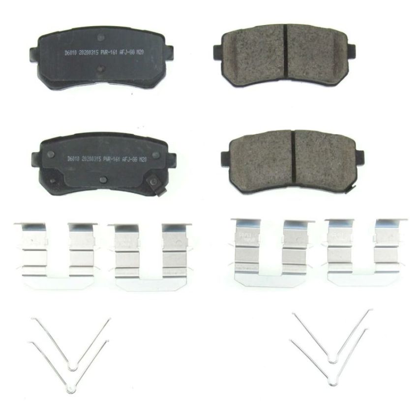 PowerStop 17-6010 PowerStop - Z17 Low-Dust Ceramic Brake Pads with Hardware