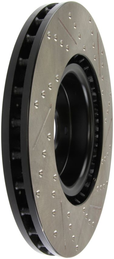 Stoptech 127.47022R 05-10 Subaru Impreza WRX/STi Slotted & Drilled Right Front Rotor
