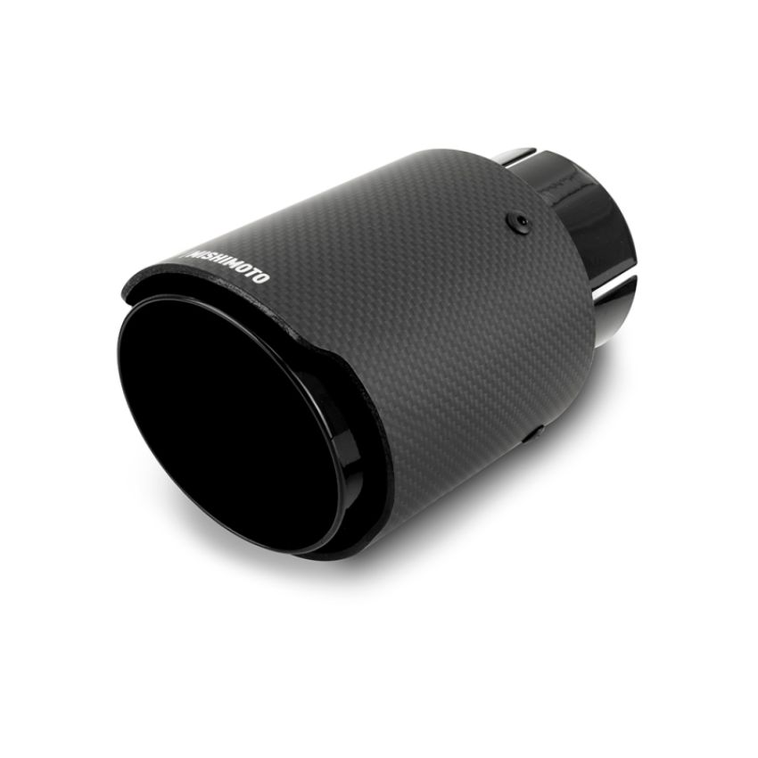 Mishimoto MMEXH-TIP-CF25BK Carbon Fiber Muffler Tip 2.5in Inlet 3.5in Outlet Black