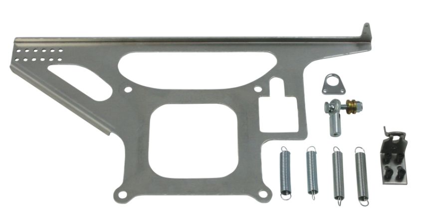 Moroso 65075 4150 Style 4BBL Carburetor Throttle Cable Mounting Kit w/Return Spring