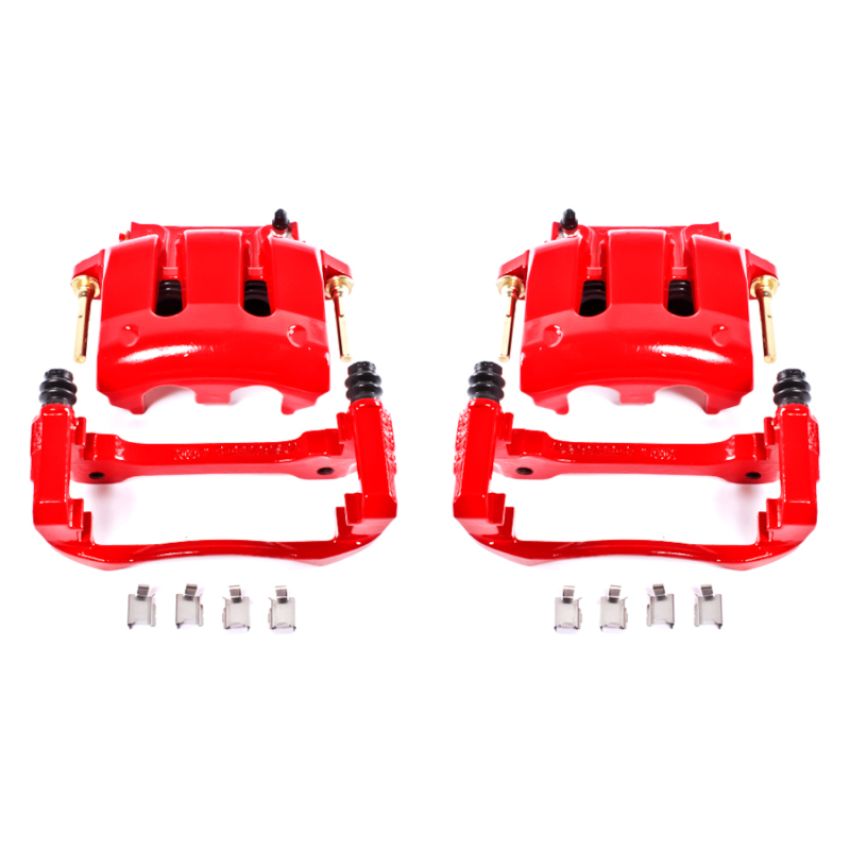 PowerStop S4928A Red Powder Coated Calipers