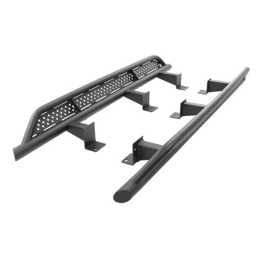 Go Rhino FS4432T 2024 Toyota Tacoma DC 4dr Xtreme Frame Mount Sliders - Tex. Blk