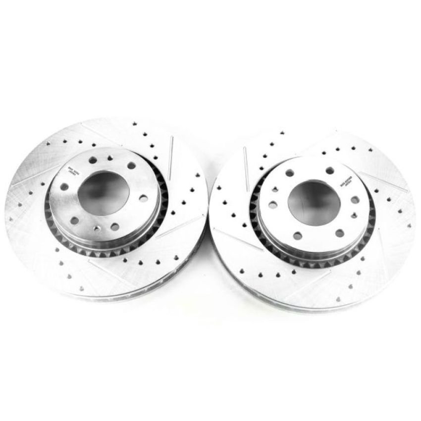 PowerStop AR8650XPR PowerStop Evolution Performance Drilled, Slotted & Plated Brake Rotor Pair