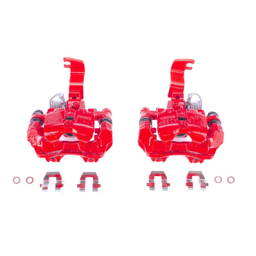 PowerStop S4718 Red Powder Coated Calipers