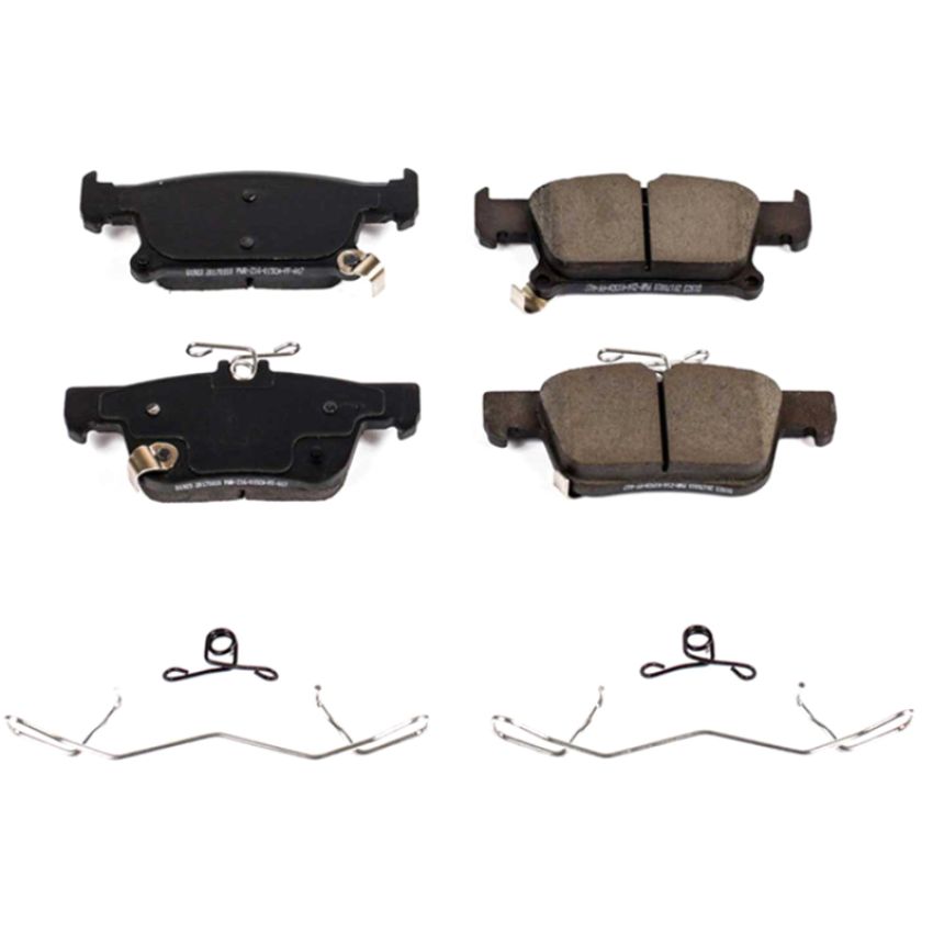 PowerStop 17-1923 PowerStop - Z17 Low-Dust Ceramic Brake Pads with Hardware