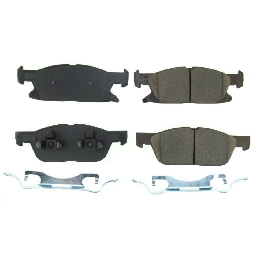 PowerStop 17-2180 PowerStop - Z17 Low-Dust Ceramic Brake Pads with Hardware