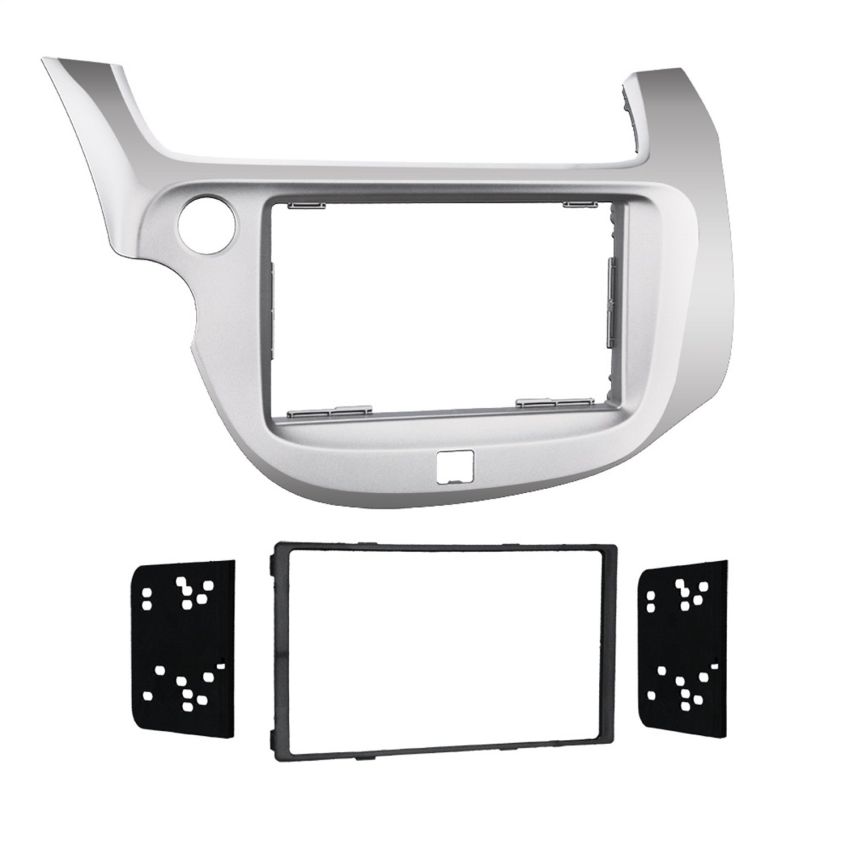 Metra 95-7877S 2009 - 2013 Honda Fit Dash Kit Double Din for Radio Install Silver